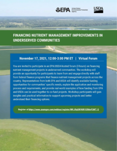 EPA-USDA Workshop on Financing Nutrient Management in Underserved Communities