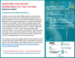 EPA Webinar on Transforming the Water Workforce
