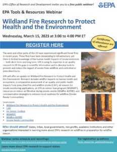 EPA Wildland Fire and Air Research Webinar