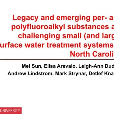 Legacy and Emerging PFAS Challenges Facing Small Surface Water Treatment Systems in