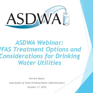 PFAS Treatment Options and Considerations for Drinking Water Utilities