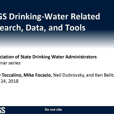 USGS Drinking Water Related Research, Data, and Tools